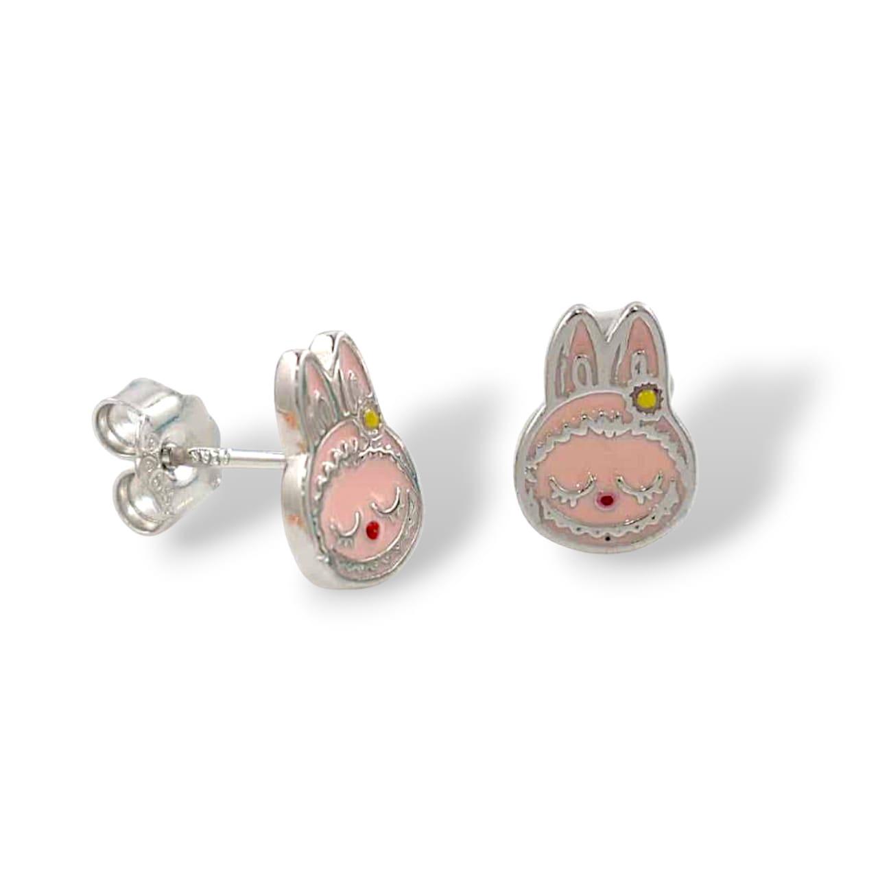 Minđuše Labubu silver
